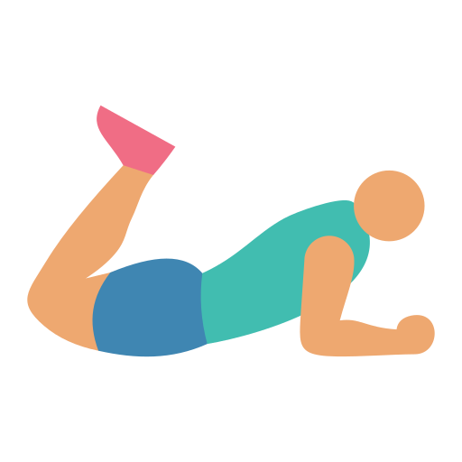 person doing hamstrings