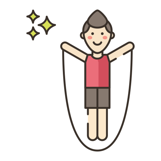 person jump roping outdoors