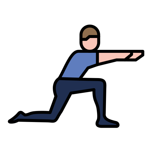 person doing lunges with weights