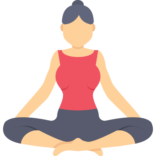 woman cross-legged yoga